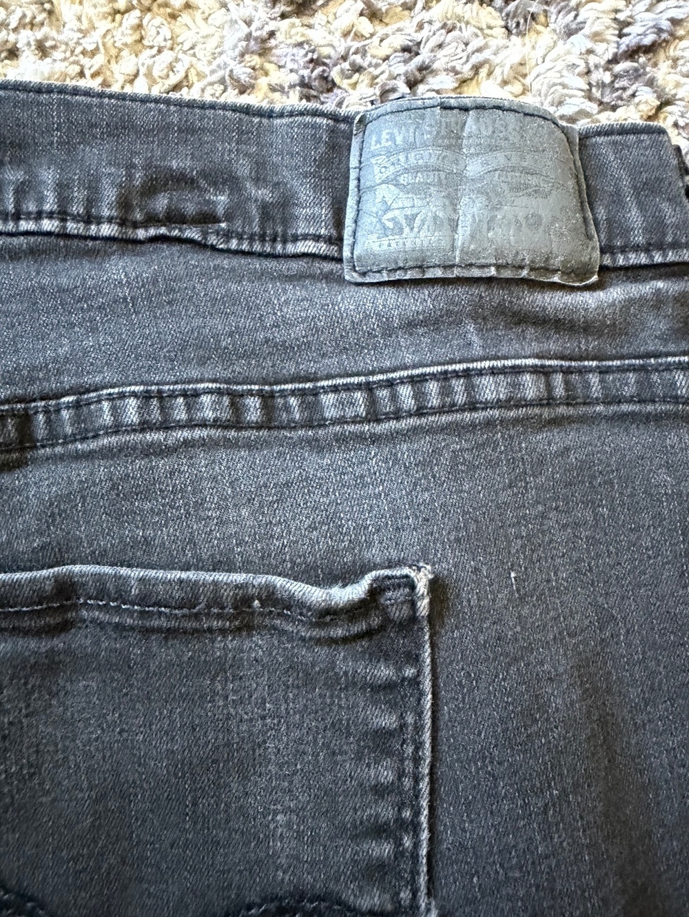 721 High Rise Skinny Jeans Size 20W Black Denim - Picture 6 of 8